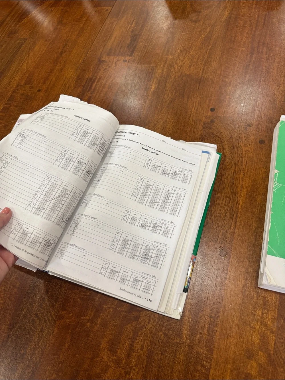 Accounting Textbook and Workbook Set 2000s